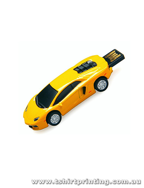 Stylish Yellow Car Design Flashdrive